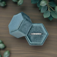 Load image into Gallery viewer, Platinum 0.60ctw Round Bezel-Set Diamond Band with Milgrain Accents – G/H, SI1-SI2