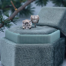 Load image into Gallery viewer, Platinum 2.56ct Lab-Grown Round Diamond Stud Earrings