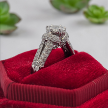 Load image into Gallery viewer, 14k White Gold Diamond Invisible Set 1.26ctw Ring