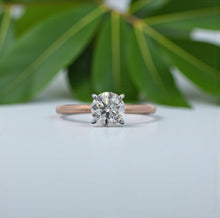 Load image into Gallery viewer, 18K White Gold 0.95ct Round Diamond Solitaire – GIA Certified