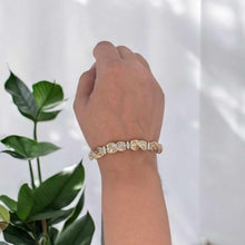 Load image into Gallery viewer, 14K Two-Tone Link Bracelet Diamond Accents (Approx. 5.0ctw)