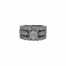 Load image into Gallery viewer, 18K/14K 3-Band Wedding Set with Round Diamond Center Stone