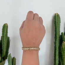 Load image into Gallery viewer, 10KY 7" Diamond Tennis Bracelet with "S" Accents