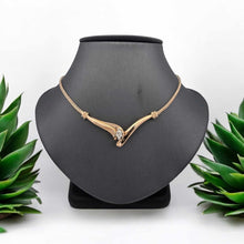 Load image into Gallery viewer, 14K Yellow Gold 0.50ct Marquise Solitaire Station Necklace (J/VS2)