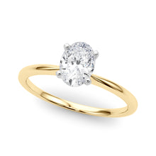 Load image into Gallery viewer, 14 Karat Solitaire Engagement Ring with Oval Diamond