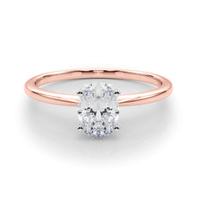Load image into Gallery viewer, 14 Karat Solitaire Engagement Ring with Oval Diamond