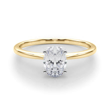 Load image into Gallery viewer, 14 Karat Solitaire Engagement Ring with Oval Diamond