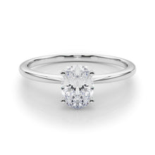 Load image into Gallery viewer, 14 Karat Solitaire Engagement Ring with Oval Diamond