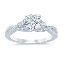 Load image into Gallery viewer, 14k Infinity Diamond Engagement Ring