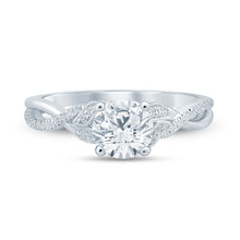 Load image into Gallery viewer, 14k Infinity Diamond Engagement Ring
