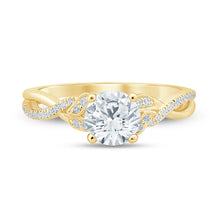Load image into Gallery viewer, 14k Infinity Diamond Engagement Ring