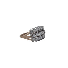 Load image into Gallery viewer, 14K Two-Tone Gold 1.50ctw 3-Row Diamond Ring