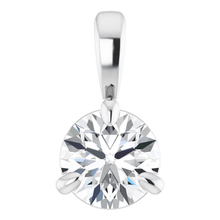 Load image into Gallery viewer, 14KW .30CTW Solitaire Necklace
