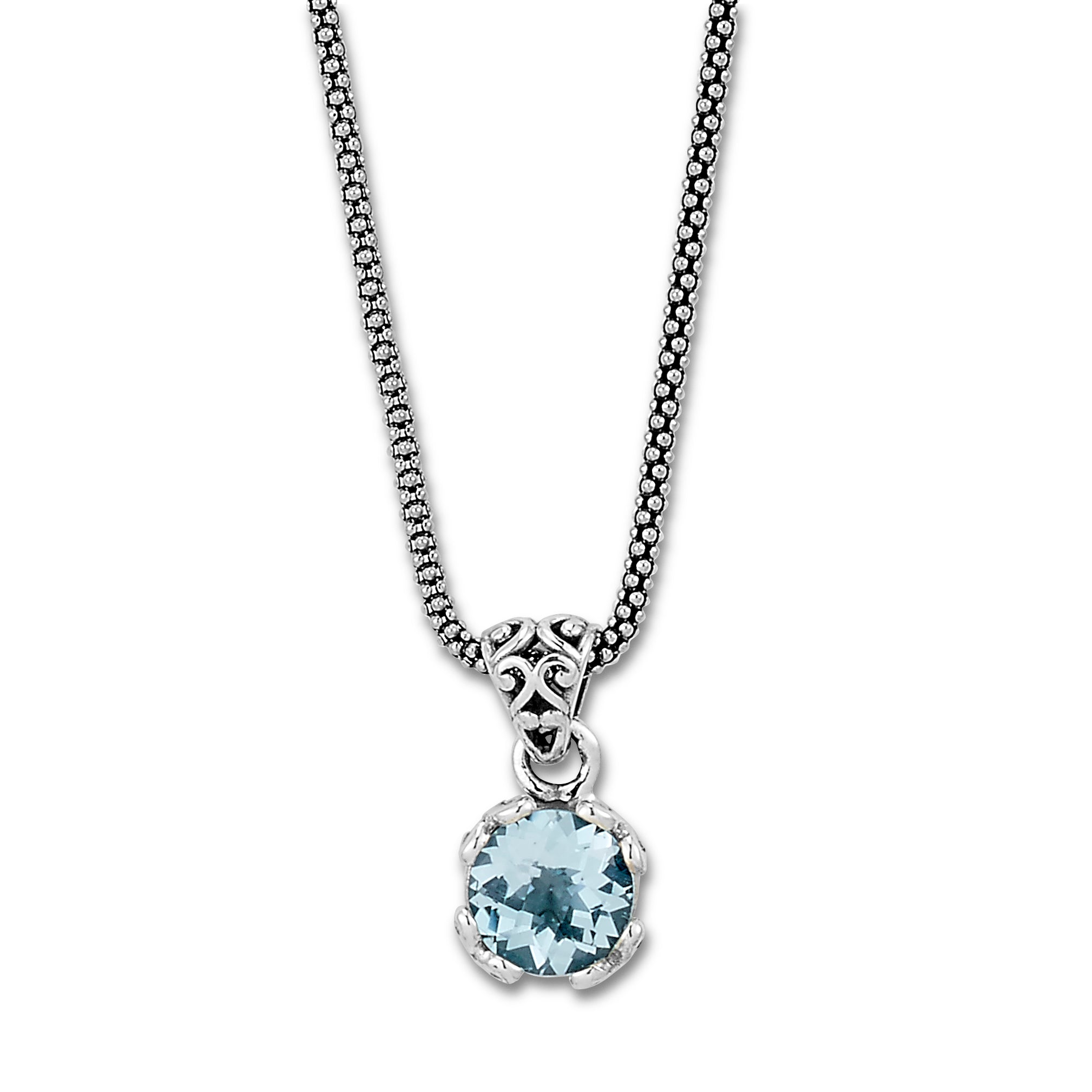 Glow Necklace Blue Topaz