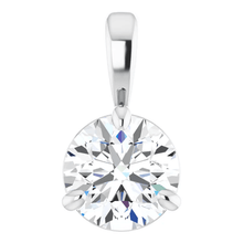 Load image into Gallery viewer, 14KW .75CTW Solitaire Necklace
