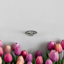 Load image into Gallery viewer, Platinum Diamond &amp; Natural Blue Sapphire Engagement Ring – 1.26ctw Diamonds &amp; 0.28ctw Sapphires
