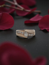 Load image into Gallery viewer, 14K Yellow Gold Marquise Diamond Bypass Wedding Set
