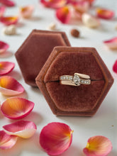 Load image into Gallery viewer, 14K Yellow Gold Marquise Diamond Bypass Wedding Set
