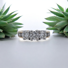 Load image into Gallery viewer, 14ky 3 Stone 1.50ctw Bridal/Anniversary Ring
