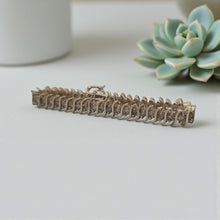 Load image into Gallery viewer, 10KY 7" Diamond Tennis Bracelet with "S" Accents
