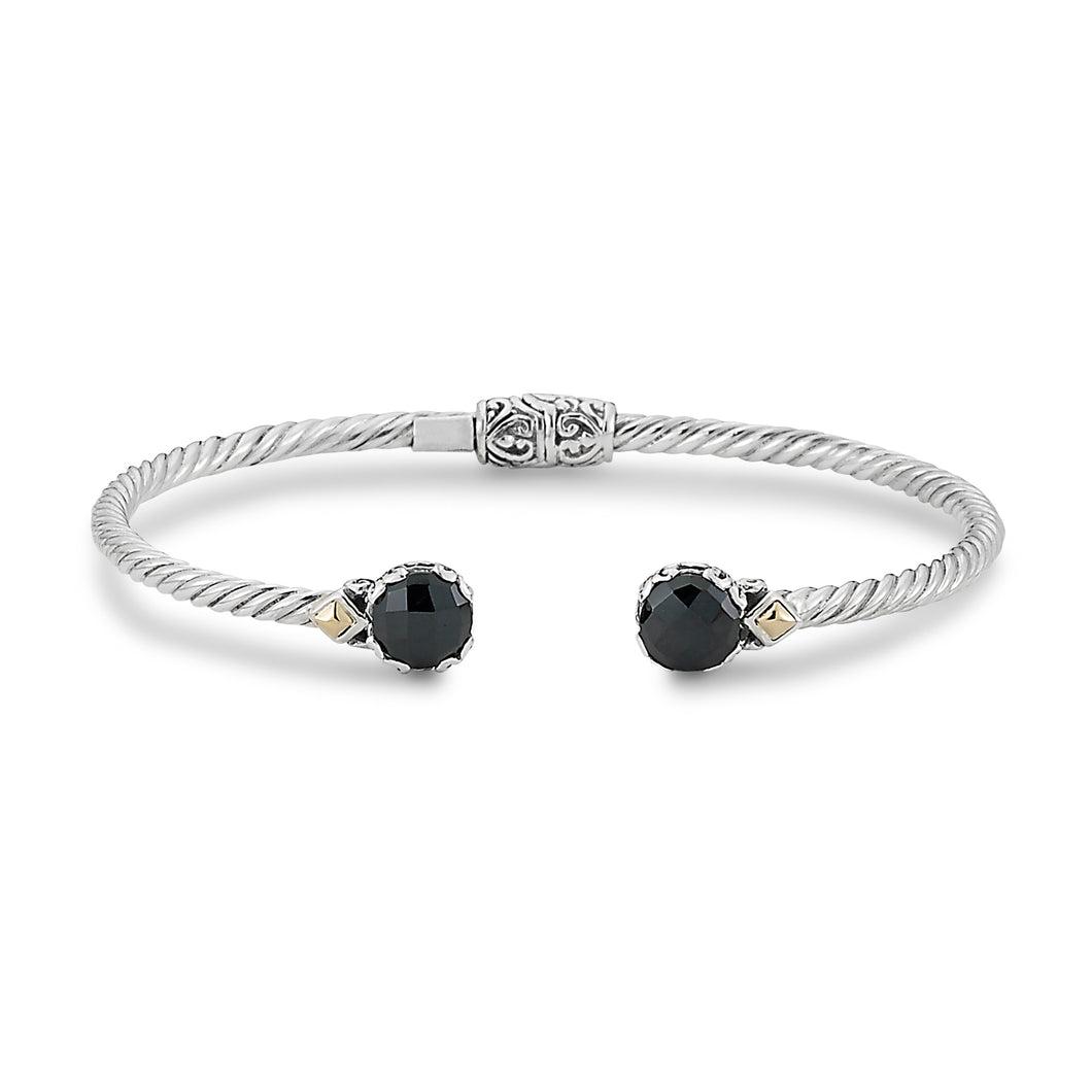 Black Spinel Glow Bangle