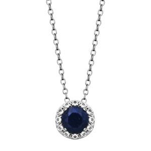 Blue Sapphire Dazzle Necklace