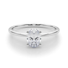 Load image into Gallery viewer, 14 Karat Solitaire Engagement Ring with Oval Diamond
