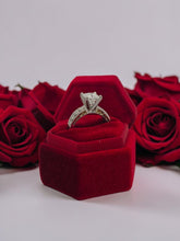 Load image into Gallery viewer, Platinum Princess Cut Diamond Wedding Set with 2.00ct Center &amp; Kite-Set Diamond Accents

