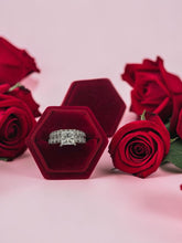 Load image into Gallery viewer, Platinum Princess Cut Diamond Wedding Set with 2.00ct Center &amp; Kite-Set Diamond Accents
