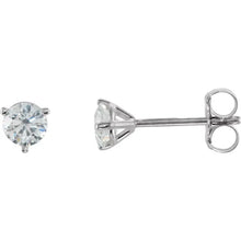 Load image into Gallery viewer, 14K White 1/2 CTW Natural Diamond Stud Earrings
