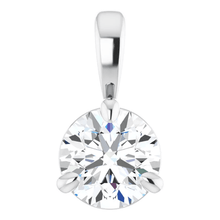 Load image into Gallery viewer, 14KW .50CTW Solitaire Necklace
