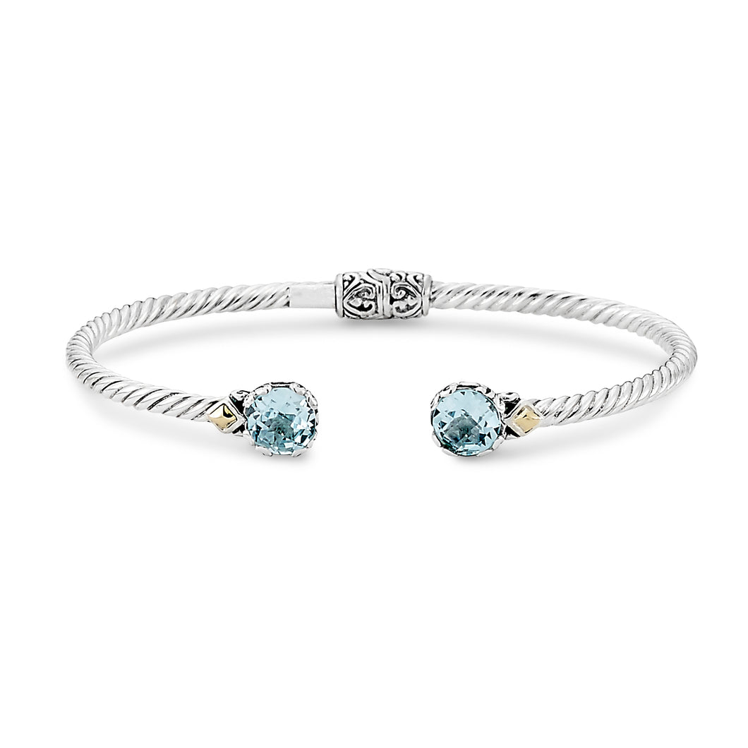 Glow Bangle- Blue Topaz