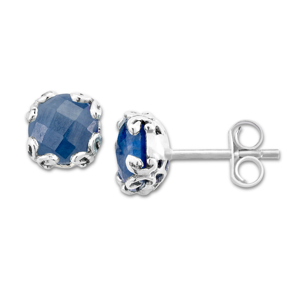 Glow Studs- Blue Sapphire