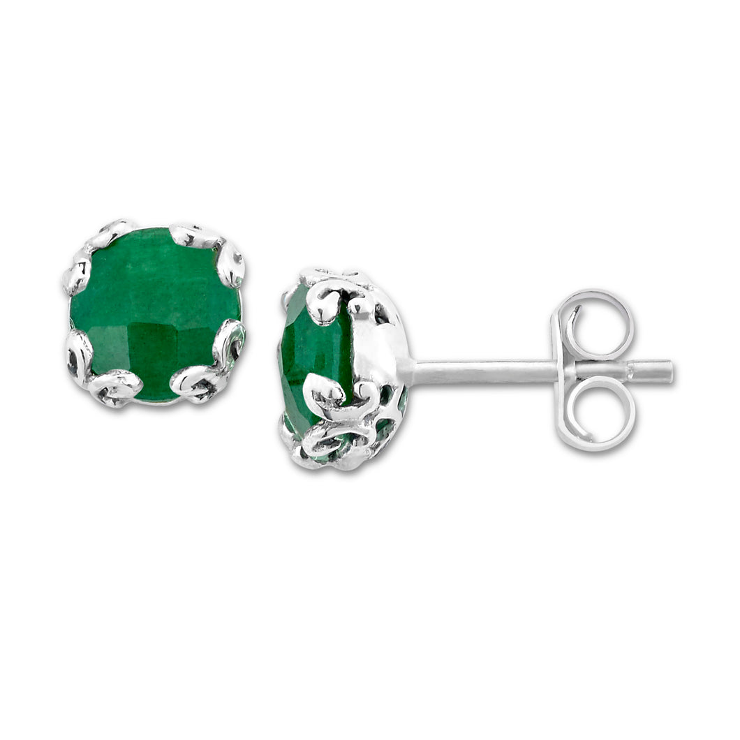 Glow Studs- Emerald