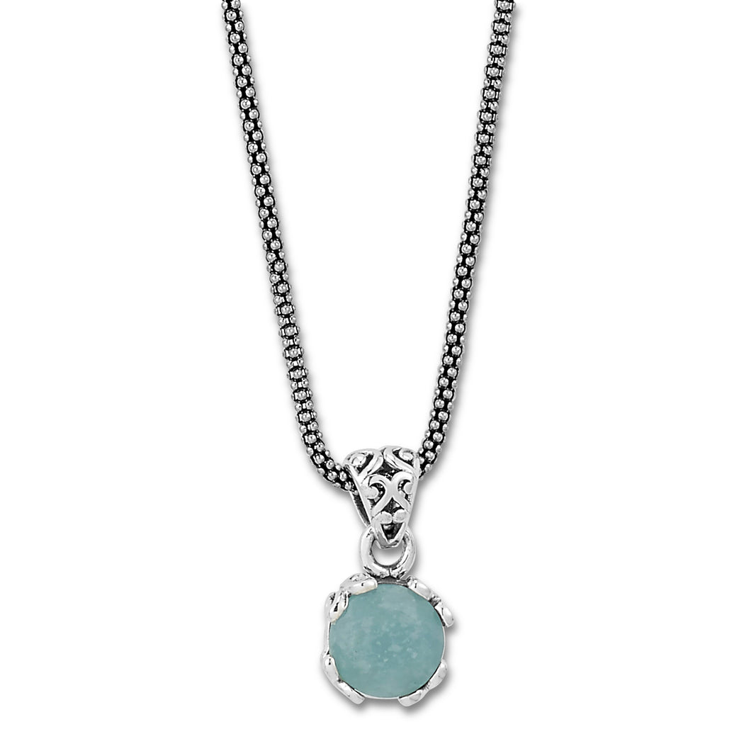Glow Necklace- Aquamarine