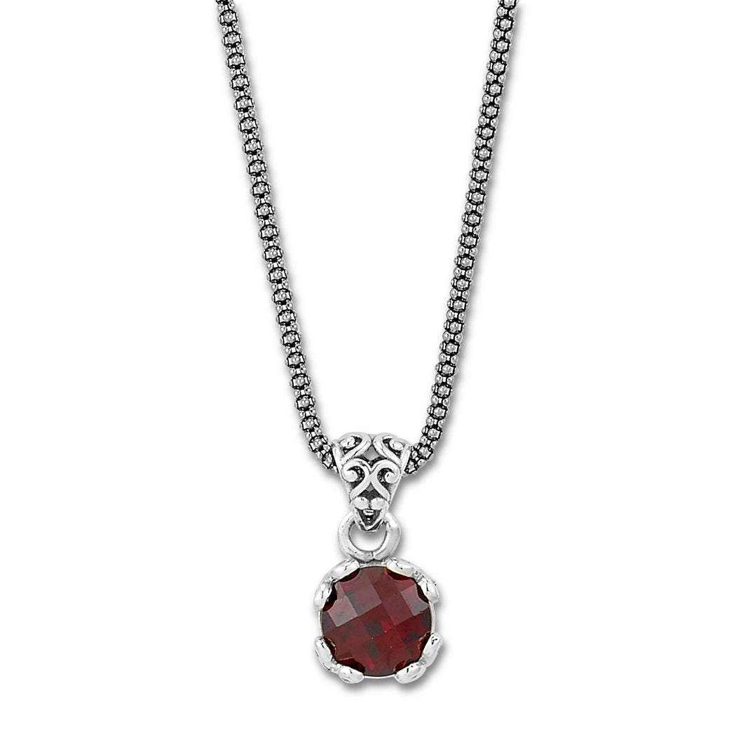 Glow Necklace- Garnet