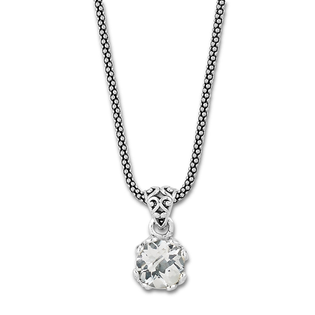 Glow Necklace- White Topaz