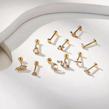 Load image into Gallery viewer, ARABELLA | White Sapphire Heart Single Piercing Earring
