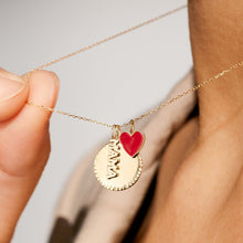 Load image into Gallery viewer, Dulcie | Tiny Candy Red Heart Pendant
