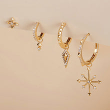 Load image into Gallery viewer, LIESE | Diamond 4-Pointed Cross Single Piercing Earring
