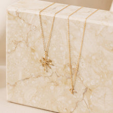 Load image into Gallery viewer, LIESE | Diamond 4-Pointed Cross Necklace
