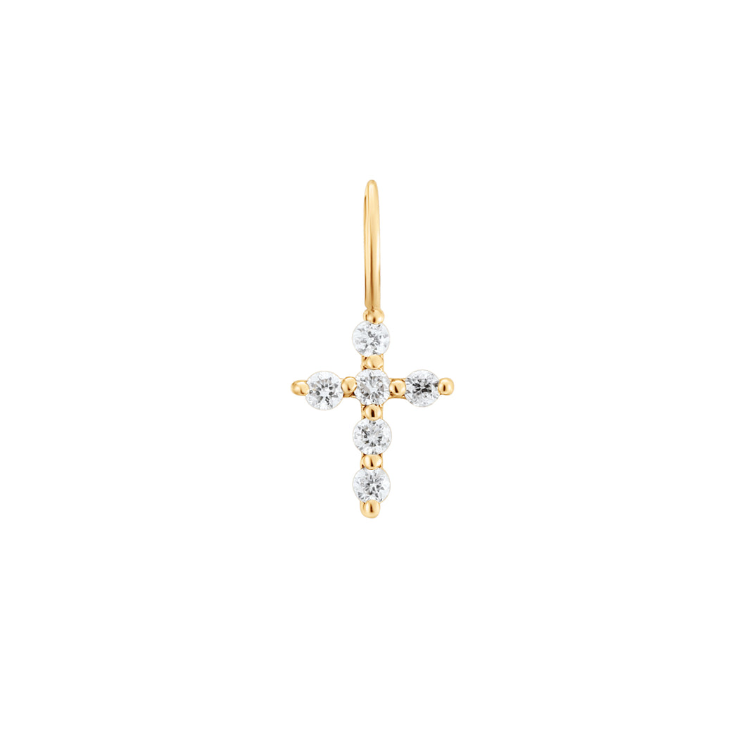 GRACE | Diamond Cross Charm