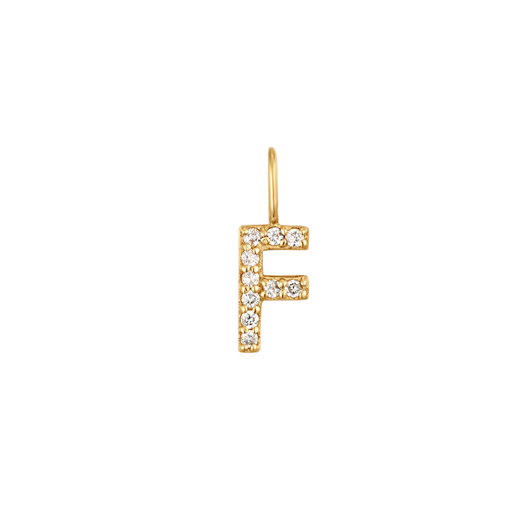 F | Diamond Initial Charm