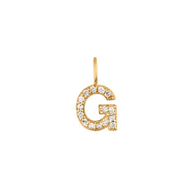 Load image into Gallery viewer, G | Diamond Initial Charm
