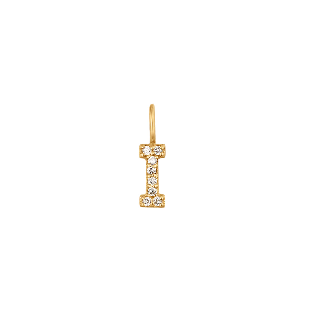 I | Diamond Initial Charm