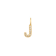 Load image into Gallery viewer, J | Diamond Initial Charm
