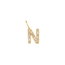 Load image into Gallery viewer, N | Diamond Initial Charm
