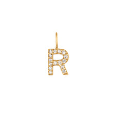 Load image into Gallery viewer, R | Diamond Initial Charm
