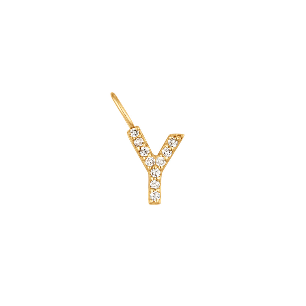 Y | Diamond Initial Charm