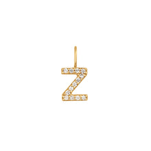 Load image into Gallery viewer, Z | Diamond Initial Charm
